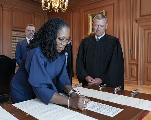 Ketanji Brown Jackson sworn in as SCOTUS issues major rulings on climate and immigration